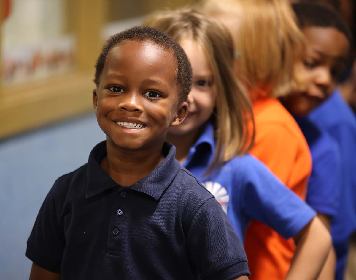 Horizon Science Academy Austintown Students in a science fair.